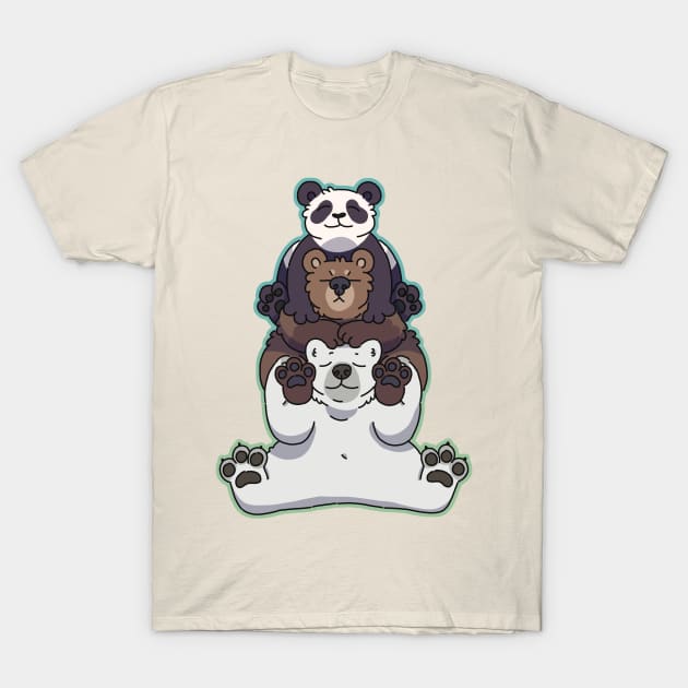 Bear Pile T-Shirt by goccart